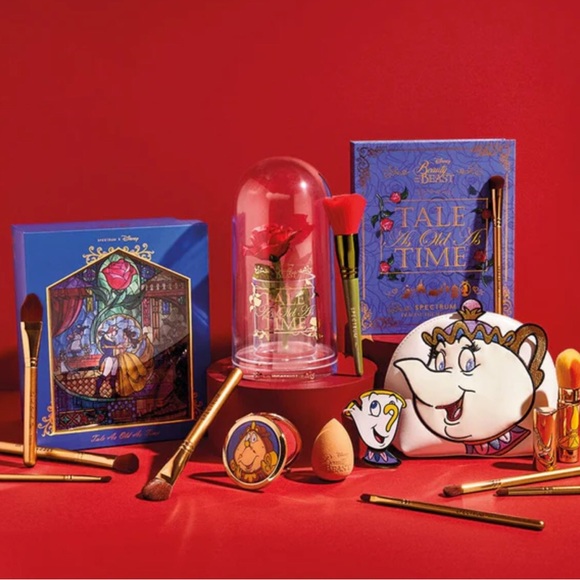 Disney Other - 🎁 Disney Beauty And The Beast Bundle 18 pcs in Themed Box Brush Set, mirror,bag